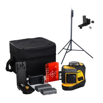 12Lines 3D 2 Lithium Battery Red Laser Level 360 Vertical & Horizontal Cross Line with Receiver/3M Tripod F99T-XR
12Lines 3D 2 Lithium Battery Red Laser Level 360 Vertical & Horizontal Cross Line with Receiver/3M Tripod F99T-XR