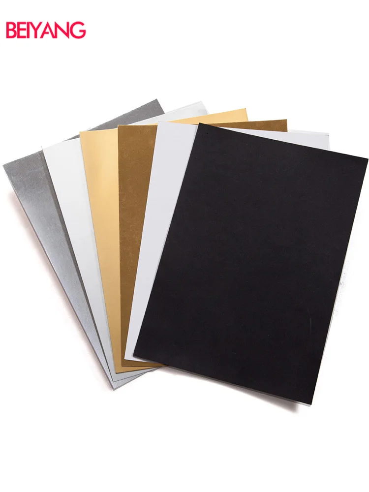 BEIYANG Photography Gold Silver Black White Cardboard A4 Background Paper Reflectors Fill Light Matte Light Absorption Props
BEIYANG Photography Gold Silver Black White Cardboard A4 Background Paper Reflectors Fill Light Matte Light Absorption Props