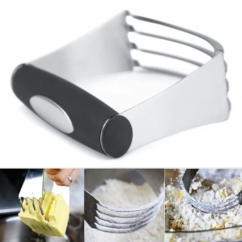 

Stainless Steel Non Stick Baking Tools Pastry Blender Spatula Dough Cutter Flour Mixer Butter Manual Biscuit Mold Professional