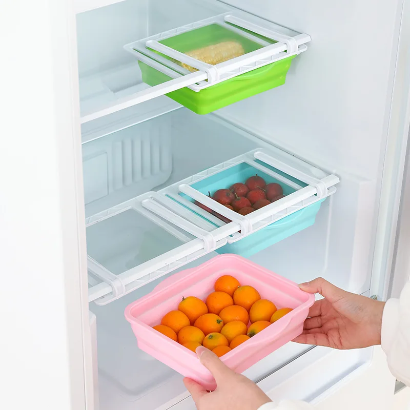 Slide Refrigerator Freezer Organizer Fridge Storage Rack Shelf Drawer Food Container Freezer Storage Containers Kitchen Boxes
Slide Refrigerator Freezer Organizer Fridge Storage Rack Shelf Drawer Food Container Freezer Storage Containers Kitchen Boxes