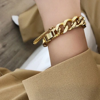 AENSOA Men Simple Gold Silver Color Metal Curb Cuban Link Chain Bracelet for Women Minimalist Chain Pendant Unisex Wrist Jewelry
AENSOA Men Simple Gold Silver Color Metal Curb Cuban Link Chain Bracelet for Women Minimalist Chain Pendant Unisex Wrist Jewelry