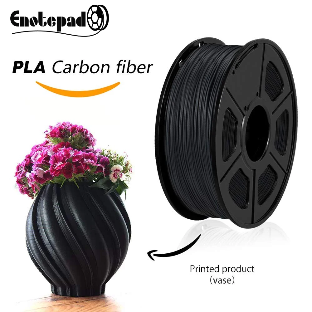 Carbon Fiber 3D Printer Filament 1.75mm 1kg PLA Carbon Fiber filament support 3d printer and 3d pen printingDesigned for craftsm
Carbon Fiber 3D Printer Filament 1.75mm 1kg PLA Carbon Fiber filament support 3d printer and 3d pen printingDesigned for craftsm