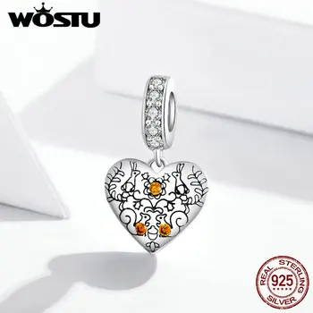 Wostu 925 Sterling Silver Vine & Pine Cone CZ Oxidized platinum Original Charm for Brand Jewelry Make for women Girl SCC1600 
Wostu 925 Sterling Silver Vine & Pine Cone CZ Oxidized platinum Original Charm for Brand Jewelry Make for women Girl SCC1600