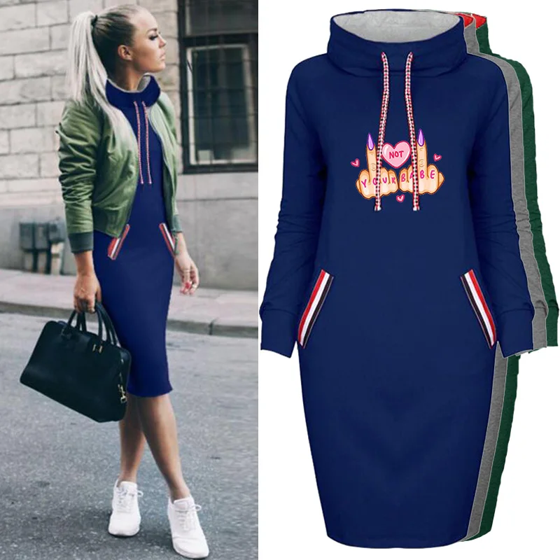 Autumn Winter Thin Women Dress with Pocket Long Sleeve Drawstring Harajuku Casual Slim Letter Print Pullover Dresses Package Hip
Autumn Winter Thin Women Dress with Pocket Long Sleeve Drawstring Harajuku Casual Slim Letter Print Pullover Dresses Package Hip