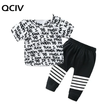 Baby Girl Clothes Letter Printed Baby Boy Clothes Black and White Baby Clothes 2pcs/set Newborn Clothes 
Baby Girl Clothes Letter Printed Baby Boy Clothes Black and White Baby Clothes 2pcs/set Newborn Clothes