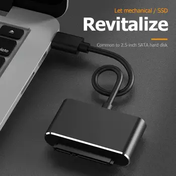 HW-TC43 Type-C to SATA Cable Adapter All Aluminum Alloy Anodic Oxidation Process for 2.5 inch External HDD SSD Hard Disk Durable
HW-TC43 Type-C to SATA Cable Adapter All Aluminum Alloy Anodic Oxidation Process for 2.5 inch External HDD SSD Hard Disk Durable