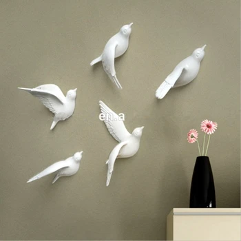 Set of 5pcs 3D Resin arts and crafts bird wall decoration wall hangings home decoration European wall decor DIY wall sticker 
Set of 5pcs 3D Resin arts and crafts bird wall decoration wall hangings home decoration European wall decor DIY wall sticker
