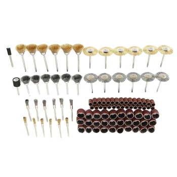 98Pcs Steel Wire Brush Polishing Wheel Kit Sandpaper Ring Electric Tool Accessories for Rotary Tools
98Pcs Steel Wire Brush Polishing Wheel Kit Sandpaper Ring Electric Tool Accessories for Rotary Tools
