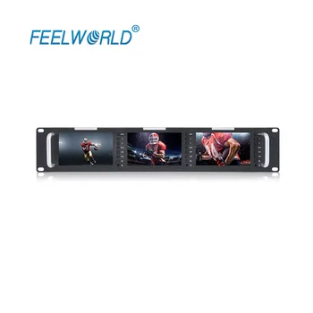 Feelworld T51-H Triple 5" 2RU 800x480 Broadcast Rack Mount Monitor HDMI AV Input Output Triple Screens LCD Monitor
Feelworld T51-H Triple 5" 2RU 800x480 Broadcast Rack Mount Monitor HDMI AV Input Output Triple Screens LCD Monitor