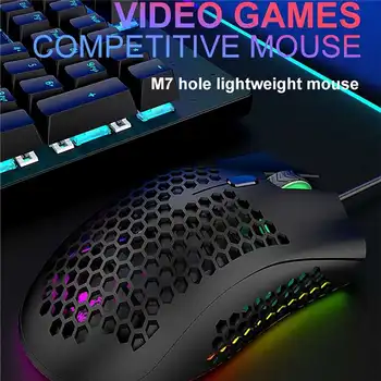 M7 Lightweight Ergonomic Wired Gaming Mouse 7 Button 12000DPI Adjustable Backlight Optical Computer Mice For Laptop PC Games
M7 Lightweight Ergonomic Wired Gaming Mouse 7 Button 12000DPI Adjustable Backlight Optical Computer Mice For Laptop PC Games