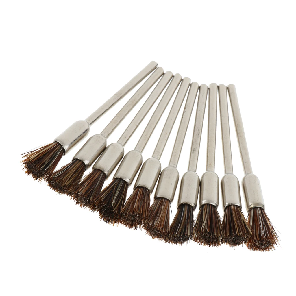 Generic Wire Wheel Brush Set, 10pcs Steel Buffing Polishing Brushes