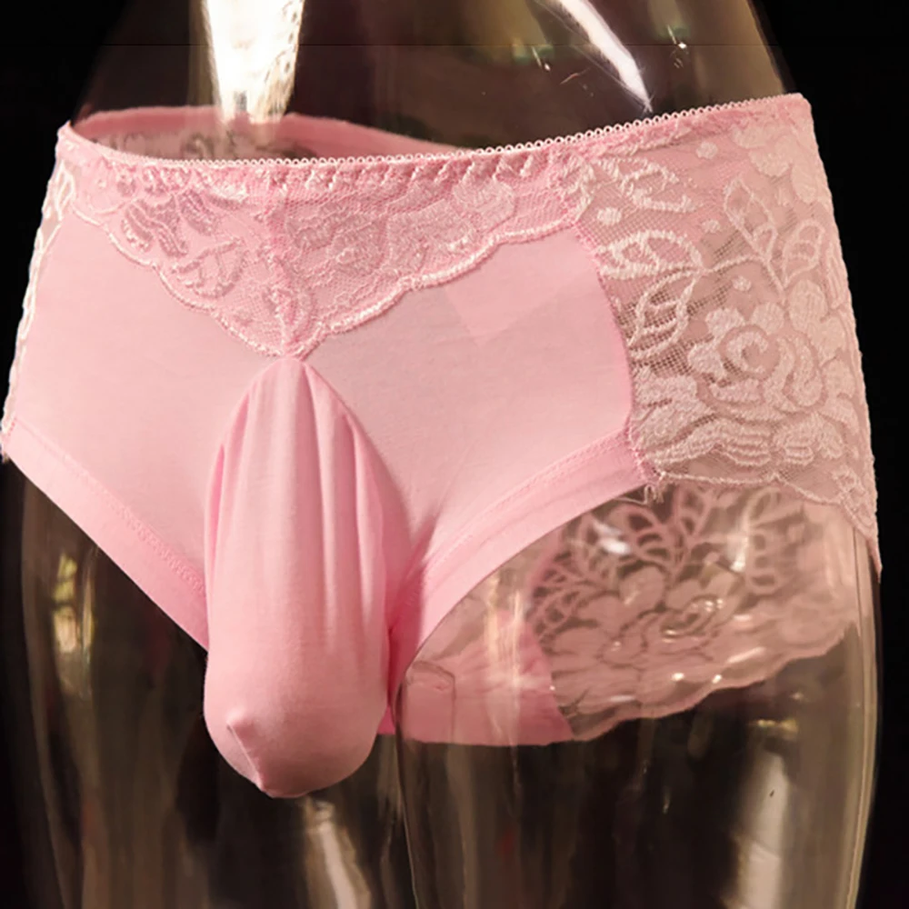  Men's Sexy Lace Low Rise Breathable Transparent Briefs Lingerie Pouch Panties Underwear Shorts U Convex Pouch Plus Size Male
Men's Sexy Lace Low Rise Breathable Transparent Briefs Lingerie Pouch Panties Underwear Shorts U Convex Pouch Plus Size Male