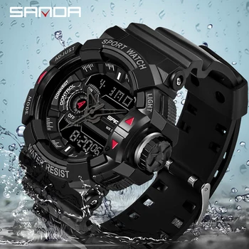 SANDA Brand Military Men's Watch Luxury Waterproof Sports Wristwatch Fashion Quartz Clock Male Watch 599 relogio masculino
SANDA Brand Military Men's Watch Luxury Waterproof Sports Wristwatch Fashion Quartz Clock Male Watch 599 relogio masculino