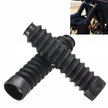 Cap Bellows 13 Section Black 2pcs Fork Bellows Universal Off-road Motorcycle Boot Dust