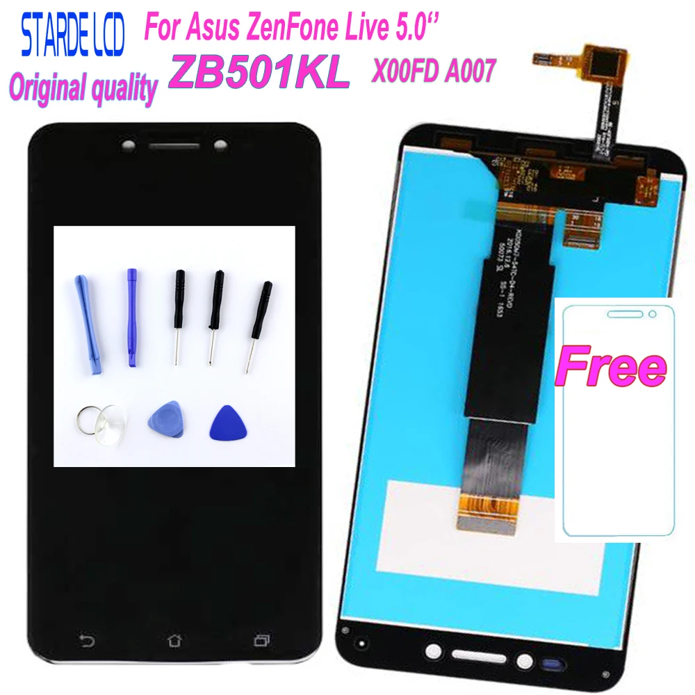 STARDE 5''LCD for Asus ZenFone Live ZB501KL X00FD A007 LCD Display Touch Screen Digitizer Assembly +Tools
STARDE 5''LCD for Asus ZenFone Live ZB501KL X00FD A007 LCD Display Touch Screen Digitizer Assembly +Tools