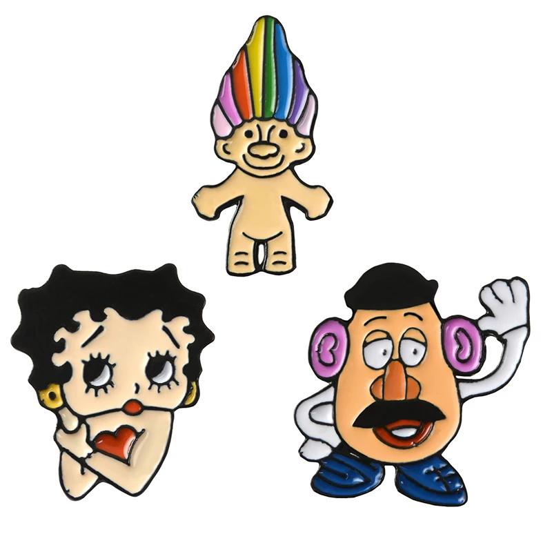 Betty Enamel pin Betty Boop Lapel pin Animated Cartoon Character Pins up Badges Brooches for Wome Girl
Betty Enamel pin Betty Boop Lapel pin Animated Cartoon Character Pins up Badges Brooches for Wome Girl