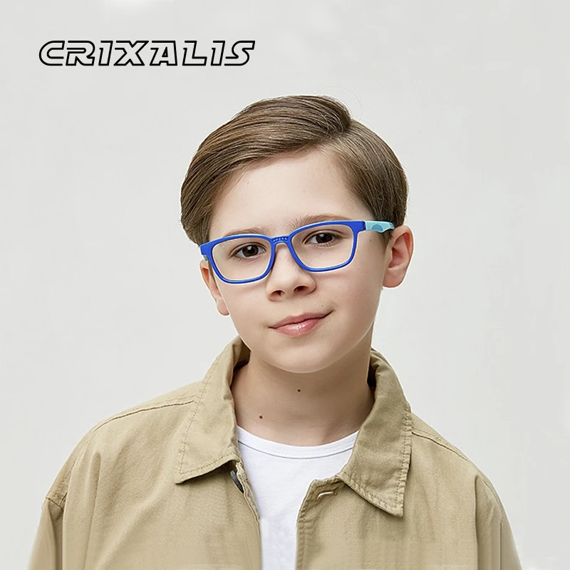 CRIXALIS Fashionable Computer Glasses Children Square Silicone Blue Light Blocking Glasses Kids UV400 Suitable for 7-12 years
CRIXALIS Fashionable Computer Glasses Children Square Silicone Blue Light Blocking Glasses Kids UV400 Suitable for 7-12 years