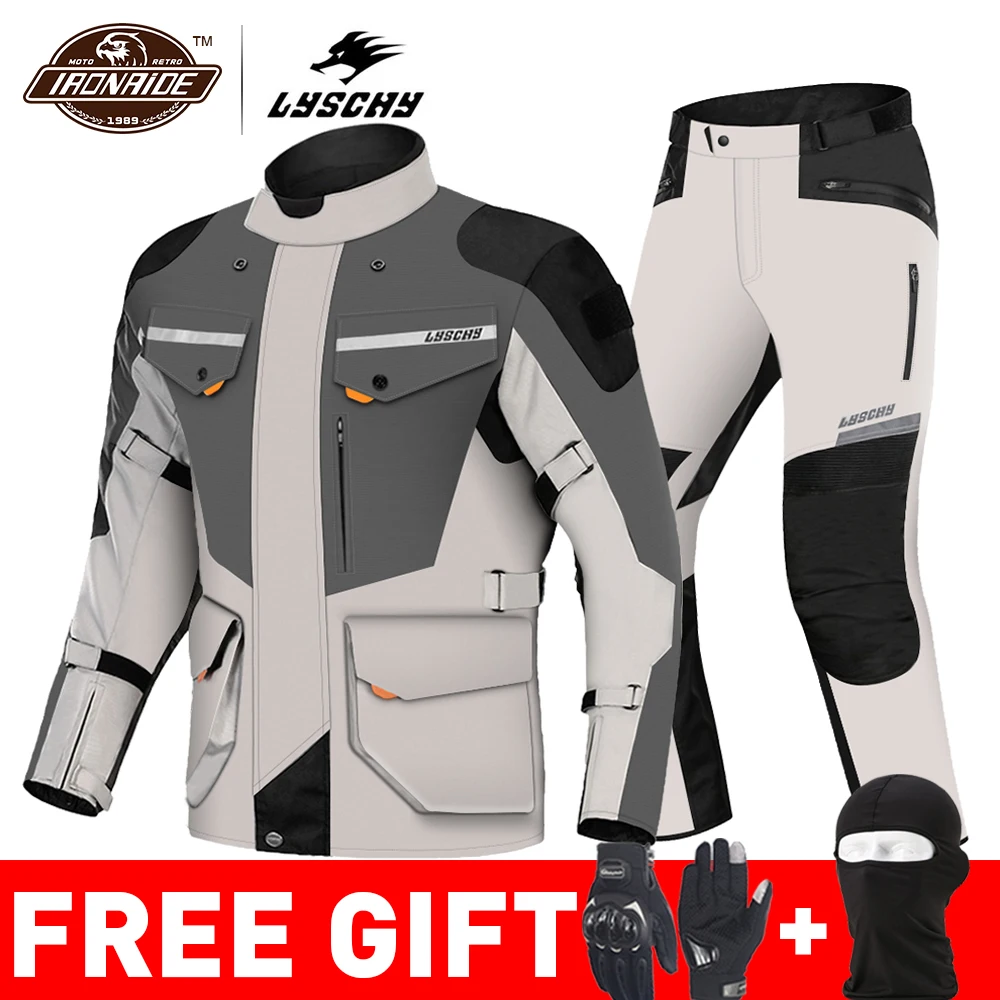 LYSCHY Detachable Motorcycle Jacket Warm Summer Winter Breathable Racing Anti-drop Jacket Men Riding Suits CE Protector Chaqueta
LYSCHY Detachable Motorcycle Jacket Warm Summer Winter Breathable Racing Anti-drop Jacket Men Riding Suits CE Protector Chaqueta