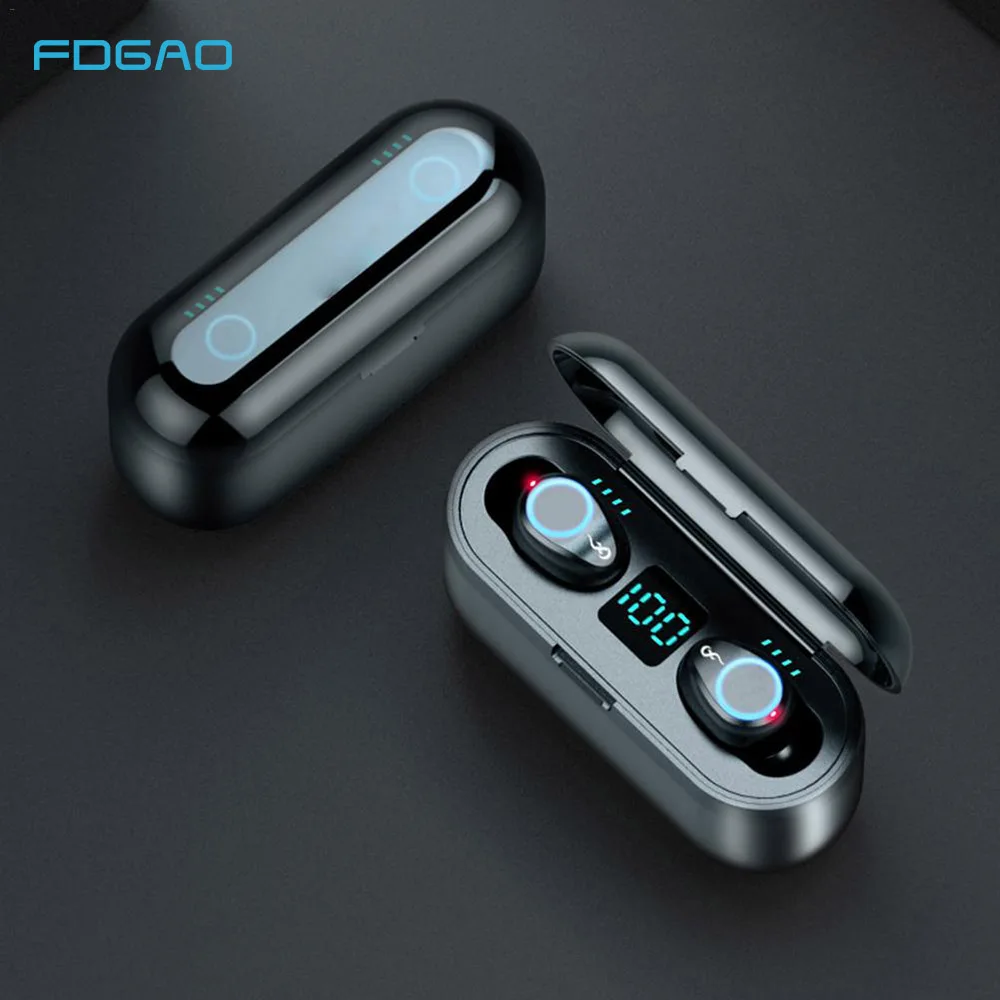 Wireless Earphone TWS Bluetooth V5.0 headphone LED Display With 2000mAh Charging Box Power Bank Headset Earbuds With Microphone
Wireless Earphone TWS Bluetooth V5.0 headphone LED Display With 2000mAh Charging Box Power Bank Headset Earbuds With Microphone