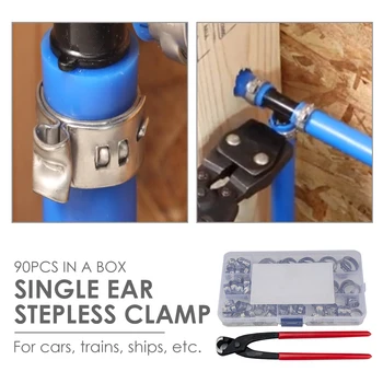 Stainless Steel Single Ear Clamp Hose Clamps Pincers Crimping Tool Kit Set Strong Toughness Metal Portable Supplies
Stainless Steel Single Ear Clamp Hose Clamps Pincers Crimping Tool Kit Set Strong Toughness Metal Portable Supplies