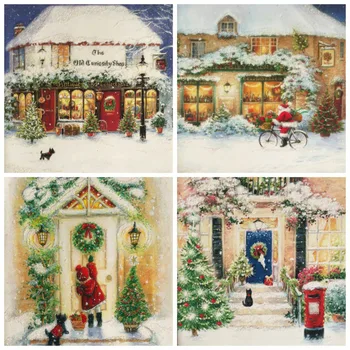 Huacan Diamond Painting Christmas Decorations For Home Mosaic Scenery Cross Stitch Tree Diamond Art Full Drill 
Huacan Diamond Painting Christmas Decorations For Home Mosaic Scenery Cross Stitch Tree Diamond Art Full Drill