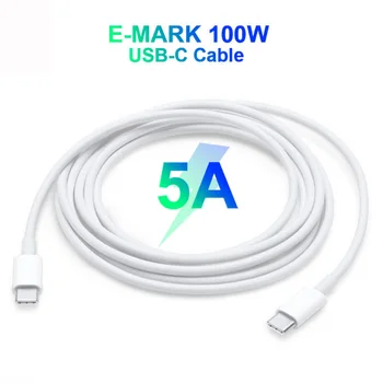 100W 5A E-MARK Type-C USB-C Charger PD Cable For MacBook and Applicable PD Fast Charging Data Line Type-C Power Adapter
100W 5A E-MARK Type-C USB-C Charger PD Cable For MacBook and Applicable PD Fast Charging Data Line Type-C Power Adapter