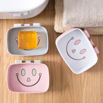 Bathroom Wall Mounted Soap Holder Dish Double Layer Soap Storage Case Box Detachable Soap Tray Support Plate Smiling Face
Bathroom Wall Mounted Soap Holder Dish Double Layer Soap Storage Case Box Detachable Soap Tray Support Plate Smiling Face