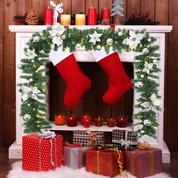 2.7 M Christmas LED Rattan Garland Decorative Green Christmas Garland Artificial Xmas Tree Rattan Banner Decoration
2.7 M Christmas LED Rattan Garland Decorative Green Christmas Garland Artificial Xmas Tree Rattan Banner Decoration