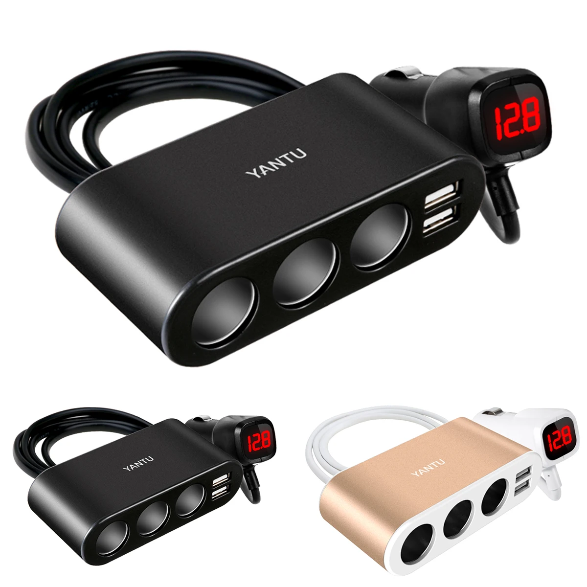 Dual USB Port Car Charger 5V 3.1A Car Charger 3 Slot Socket Adapter Plug Sturdy Endurable Quick Charging Chargers For Phones
Dual USB Port Car Charger 5V 3.1A Car Charger 3 Slot Socket Adapter Plug Sturdy Endurable Quick Charging Chargers For Phones