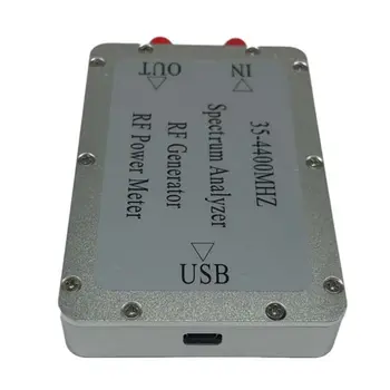 35-4400MHz Spectrum Analyzer Sweep Signal Source Tracking RF Generator Power Meter with Cable
35-4400MHz Spectrum Analyzer Sweep Signal Source Tracking RF Generator Power Meter with Cable