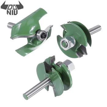 DANIU 3pcs 8mm Carbide Milling Cutter Shank Ogee Rail and Stile Milling Cutter Router Bit Set Woodworking Cutter Tool
DANIU 3pcs 8mm Carbide Milling Cutter Shank Ogee Rail and Stile Milling Cutter Router Bit Set Woodworking Cutter Tool
