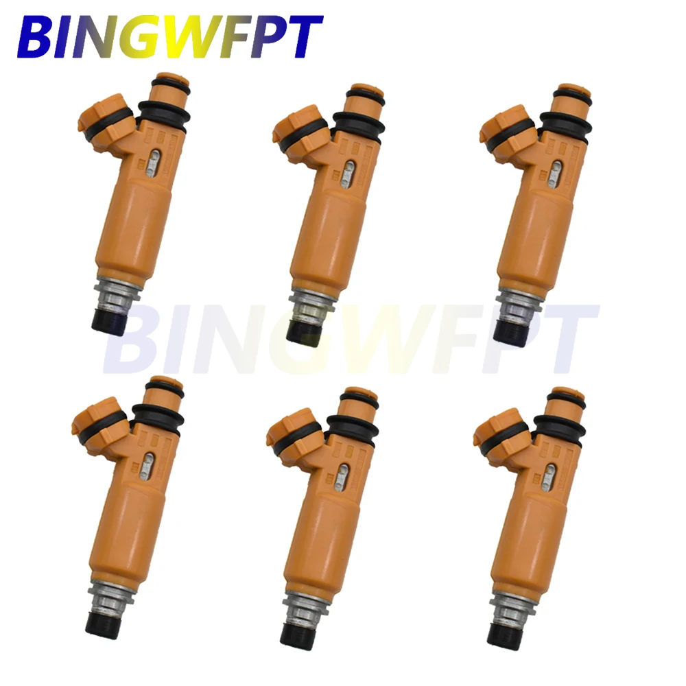 

6X 195500-3300 MD337900 Fuel Injector for Mitsubishi Montero Sport 1999~2004 Montero 1998~2000 3.5L V6