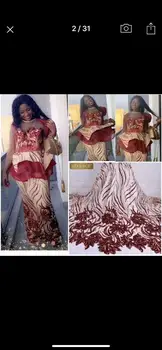 New Red Gold Color Organza Fabric Sequence Lace Fabrics High Quality French Mesh Lace Fabric Sequins Lace Nigerian Organza Lace
New Red Gold Color Organza Fabric Sequence Lace Fabrics High Quality French Mesh Lace Fabric Sequins Lace Nigerian Organza Lace