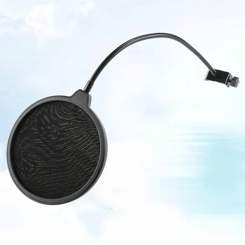 2Pc Studio Record Double-layer Microphone Wind Screen Filter Mask Shield with Flexible Holder (Black)
2Pc Studio Record Double-layer Microphone Wind Screen Filter Mask Shield with Flexible Holder (Black)