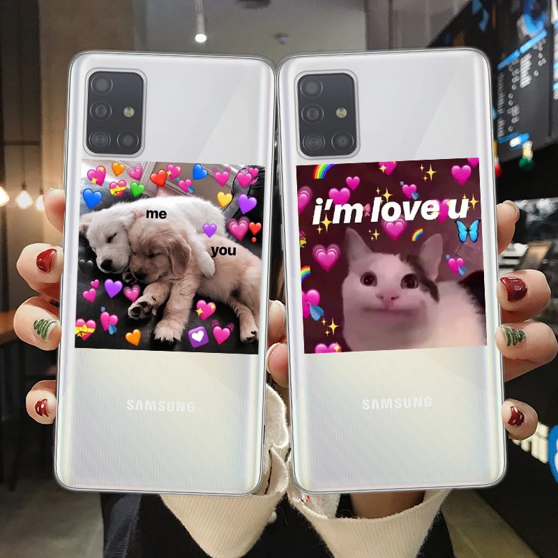 Cute cat dog cartoon pink Heart-shaped YOU&ME phone case for Samsung A51 A71 A10 A20 A30 A40 A50 A70 A6 A8 Plus A7 A9 2018 Cover
Cute cat dog cartoon pink Heart-shaped YOU&ME phone case for Samsung A51 A71 A10 A20 A30 A40 A50 A70 A6 A8 Plus A7 A9 2018 Cover