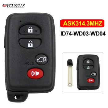3+1-SUV Button Smart Card -US ASK314.3MHz ID74-WD03-WD04 Use for Toyota Camry Yaris RV4 Reiz Vios Corolla Avalon 2008-2013 TOY48
3+1-SUV Button Smart Card -US ASK314.3MHz ID74-WD03-WD04 Use for Toyota Camry Yaris RV4 Reiz Vios Corolla Avalon 2008-2013 TOY48