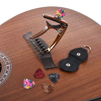 Banjos Spring Loaded Easy Apply Guitar Capo Ukulele Bass Electric Acoustic With 5 Picks Music Instrument Quick Change Practical
Banjos Spring Loaded Easy Apply Guitar Capo Ukulele Bass Electric Acoustic With 5 Picks Music Instrument Quick Change Practical