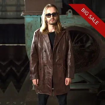 2020 Vintage Brown Men Long Casual Leather Jacket Double Breasted Plus Size XXXXL Genuine Cowhide Russian Autumn Natural Coat
2020 Vintage Brown Men Long Casual Leather Jacket Double Breasted Plus Size XXXXL Genuine Cowhide Russian Autumn Natural Coat