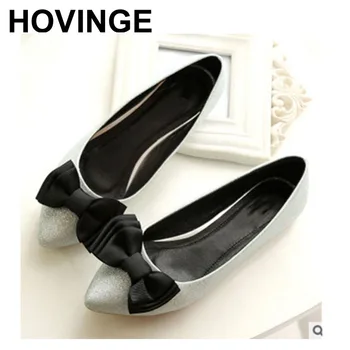 HOVINGELadies flats party shoes for women pointed toe slip-on bling loafers with bow European style low top plus 
HOVINGELadies flats party shoes for women pointed toe slip-on bling loafers with bow European style low top plus