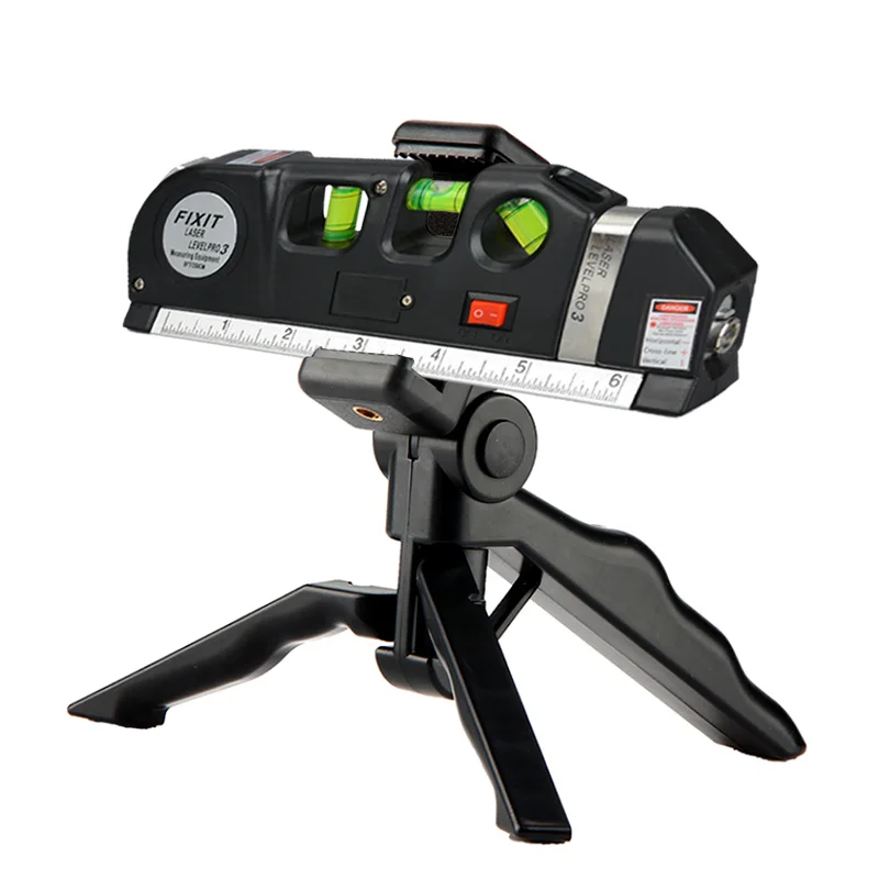 Laser Level 3 in 1 Cross Projects Vertical Horizontal Lasers Ruler Adjusted Accurate 2 Lines with Tripod Optical Instruments
Laser Level 3 in 1 Cross Projects Vertical Horizontal Lasers Ruler Adjusted Accurate 2 Lines with Tripod Optical Instruments