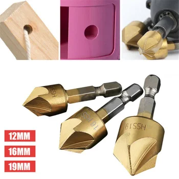 3pcs 5 Flute Countersink Drill Bits Hex Shank Chamfering Woodworking Plastic Aluminum Plate Deburring Cutter Tools
3pcs 5 Flute Countersink Drill Bits Hex Shank Chamfering Woodworking Plastic Aluminum Plate Deburring Cutter Tools
