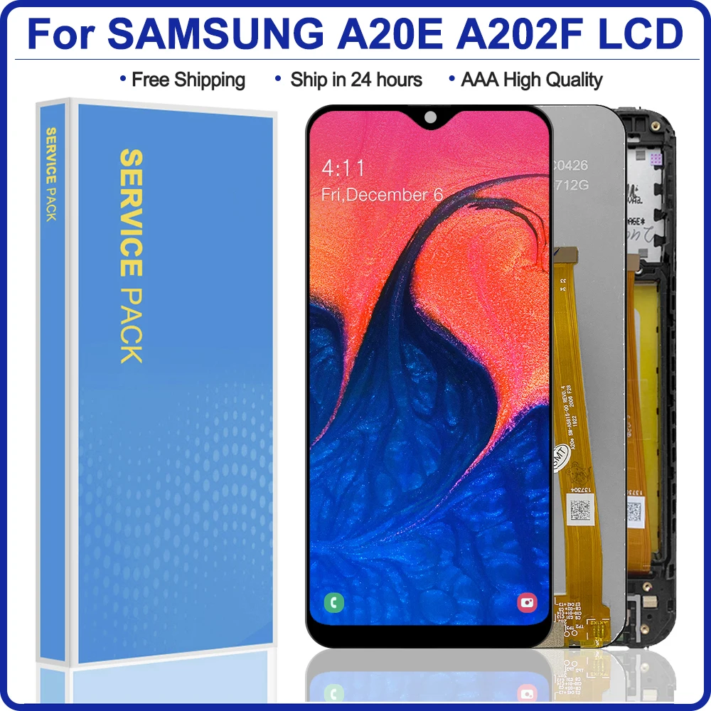 5 8 "Оригинальный ЖК дисплей для Samsung Galaxy A20e A202 A202F A202DS A202F/DS сенсорный экран