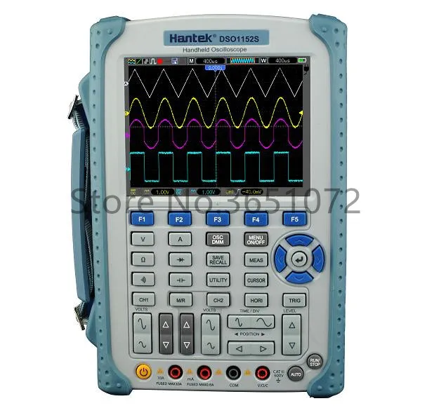 DSO1152S 150MHz Bandwidth Oscilloscope 1GSa/s sample rate,1M Memory Depth, and 6000 Counts DMM with analog bargraph
DSO1152S 150MHz Bandwidth Oscilloscope 1GSa/s sample rate,1M Memory Depth, and 6000 Counts DMM with analog bargraph