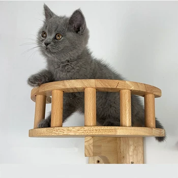 Cat Wooden Jumping Frame Wall-mounted Climbing Platform For Kitten Pet Toy Cat Wall Steps Kitten Hanging Play House M2149
Cat Wooden Jumping Frame Wall-mounted Climbing Platform For Kitten Pet Toy Cat Wall Steps Kitten Hanging Play House M2149