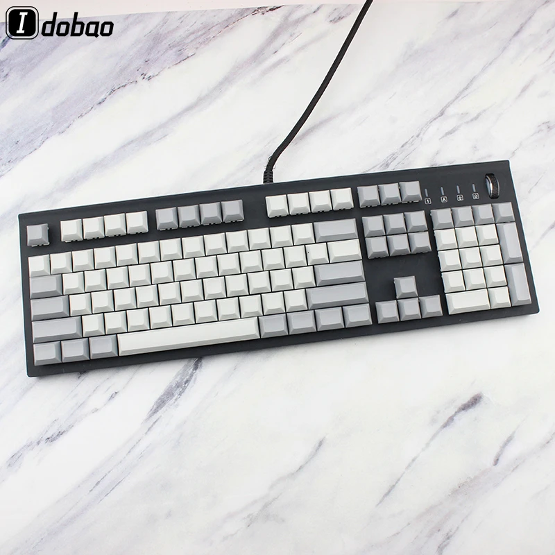 IDOBAO Light Grey White Pbt Blank Dsa Keycaps For Mechanical Keyboard 108 Key Spacebar Motospeed Ck108 Keycap Set Clavier Gamer 
IDOBAO Light Grey White Pbt Blank Dsa Keycaps For Mechanical Keyboard 108 Key Spacebar Motospeed Ck108 Keycap Set Clavier Gamer