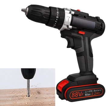 20V 2 Speed Cordless Hammer Impact Drill Screwdriver with Case High/Low 2-speed Variable Support Forward Reverse Driving Drills
20V 2 Speed Cordless Hammer Impact Drill Screwdriver with Case High/Low 2-speed Variable Support Forward Reverse Driving Drills