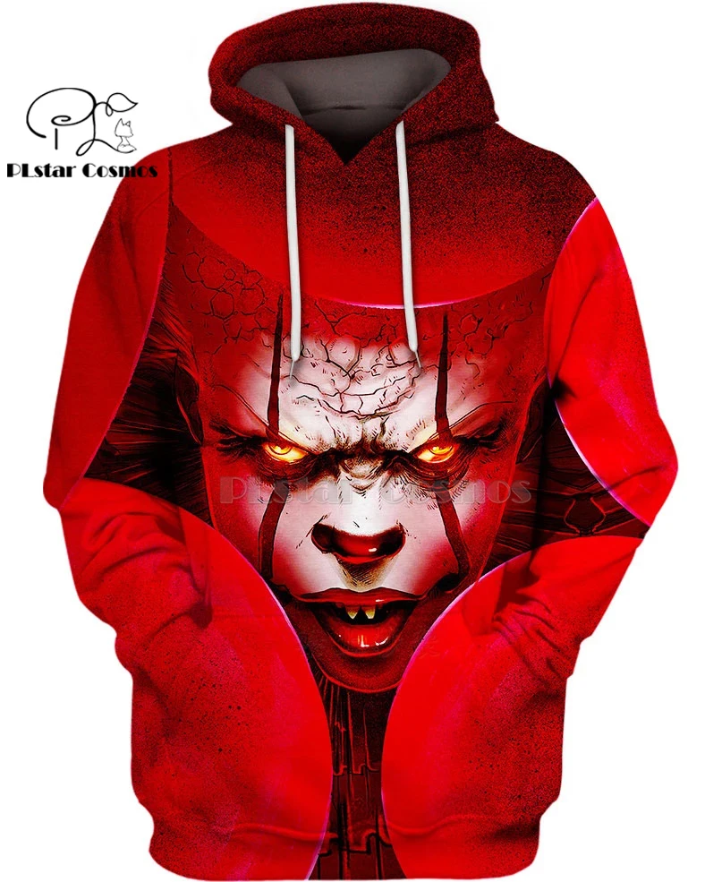 PLstar Cosmos horror movies It red devil Halloween horror 3d hoodies/shirt/Sweatshirt Winter autumn funny Harajuku streetwear
PLstar Cosmos horror movies It red devil Halloween horror 3d hoodies/shirt/Sweatshirt Winter autumn funny Harajuku streetwear