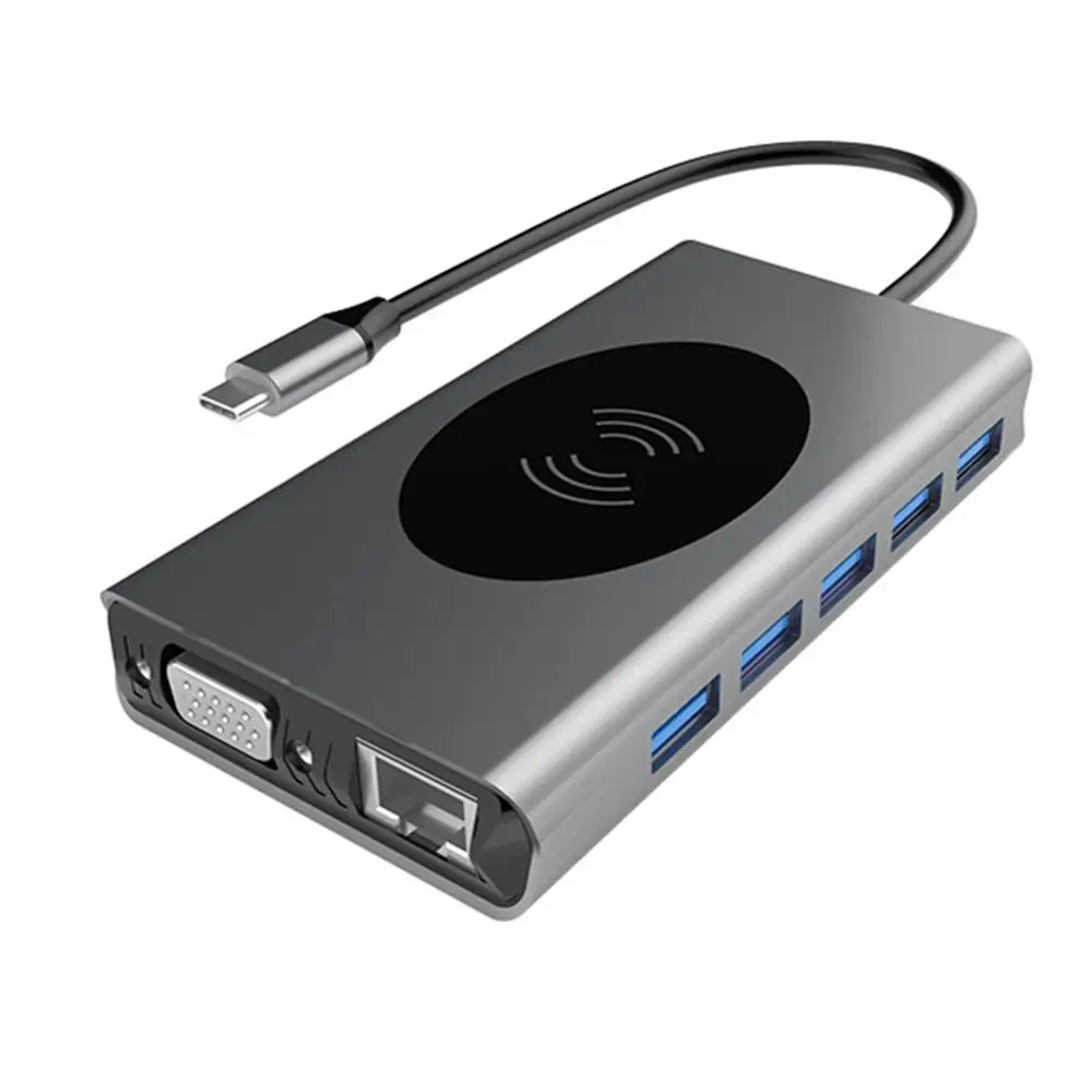 Triple Display USB C Hub 14 in 1 HDMI RJ45 VGA USB HUB 3.0 Adapter Dock for MacBook Pro Card Reader USB Splitter Type C USB HUB
Triple Display USB C Hub 14 in 1 HDMI RJ45 VGA USB HUB 3.0 Adapter Dock for MacBook Pro Card Reader USB Splitter Type C USB HUB
