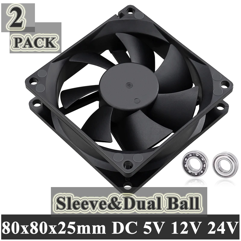 2PCS Gdstime Ball 80MM 8CM 8025 Computer Case Fan 80x80x25mm Cooling Fan 5V 12V 24V 48V PC Laotop Cooling Cooler 2PIN 3PIN 4PIN
2PCS Gdstime Ball 80MM 8CM 8025 Computer Case Fan 80x80x25mm Cooling Fan 5V 12V 24V 48V PC Laotop Cooling Cooler 2PIN 3PIN 4PIN