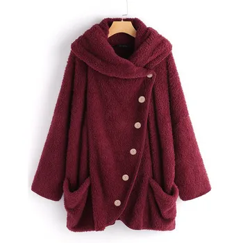 Women Faux Fure Winter Coat Keep Warm Lady Casual Solid Turtleneck Big Pockets Cloak Coats Vintage Oversize Coats
Women Faux Fure Winter Coat Keep Warm Lady Casual Solid Turtleneck Big Pockets Cloak Coats Vintage Oversize Coats